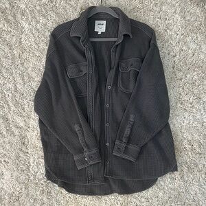 Aerie Women’s Dark Gray Shirt Jacket